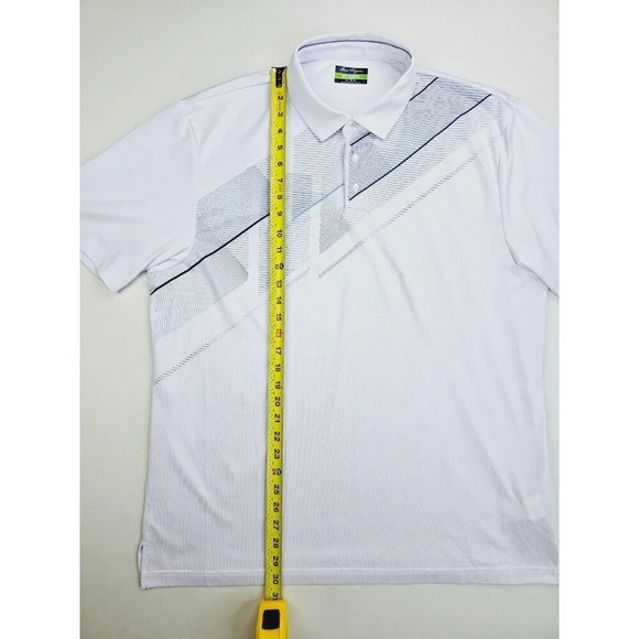 Ben Hogan Performance XL Men's White Short Sleeve Embroidered Sleeve Logo Polo - Picture 10 of 11